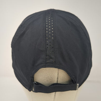 Under Armour Baseball Cap Black Silver One Size Slideback Reflective Running Hat