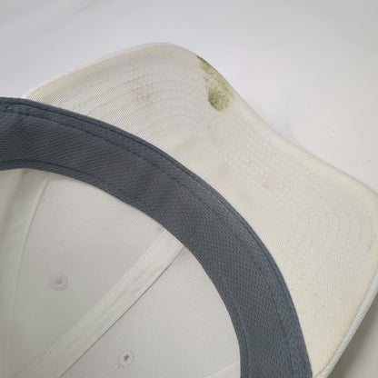 Adidas Baseball Cap White One Size Aeroready Recycled Strapback Hat Logo Black