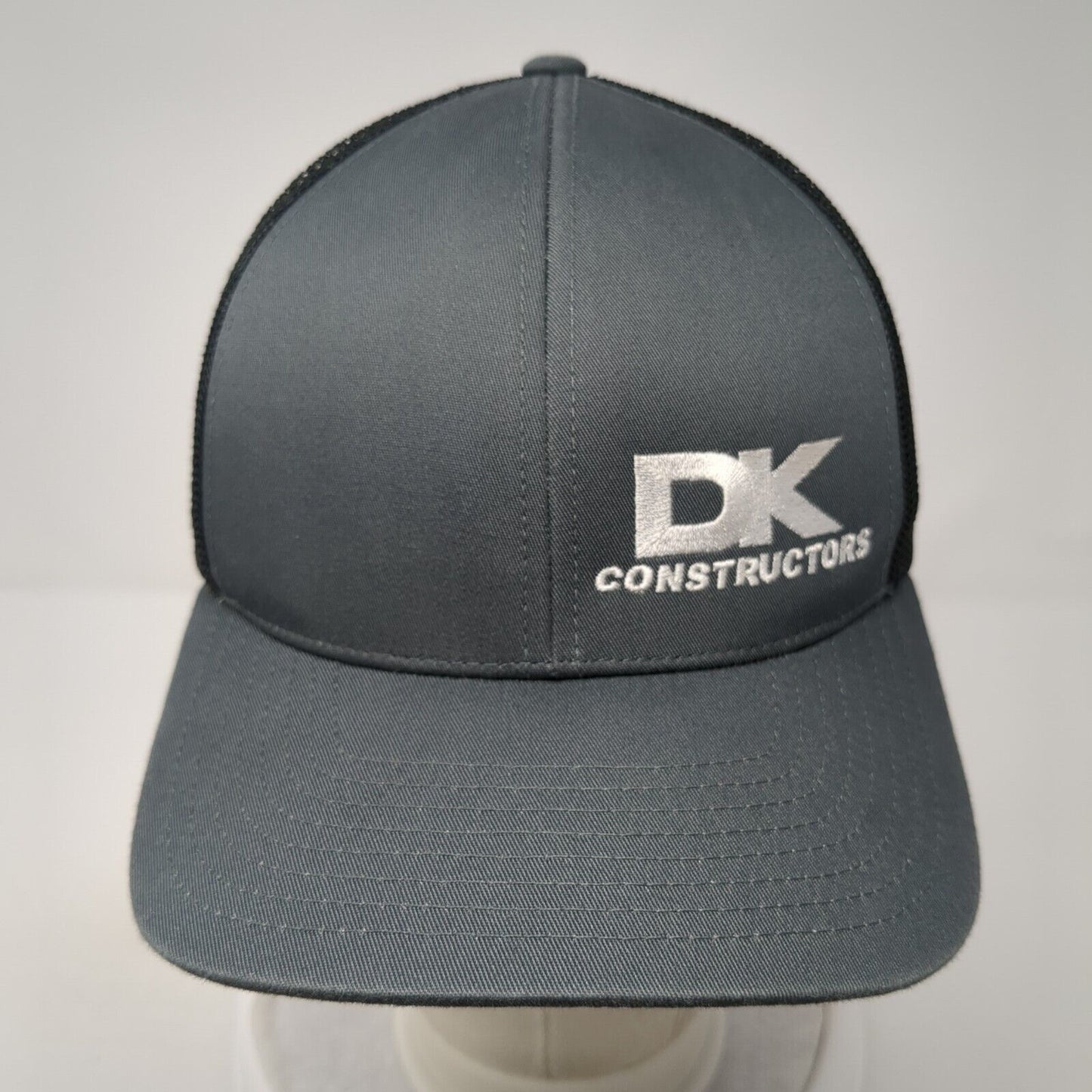 DK Constructors Snapback Mesh Back Trucker Hat Gray One Size Outdoor