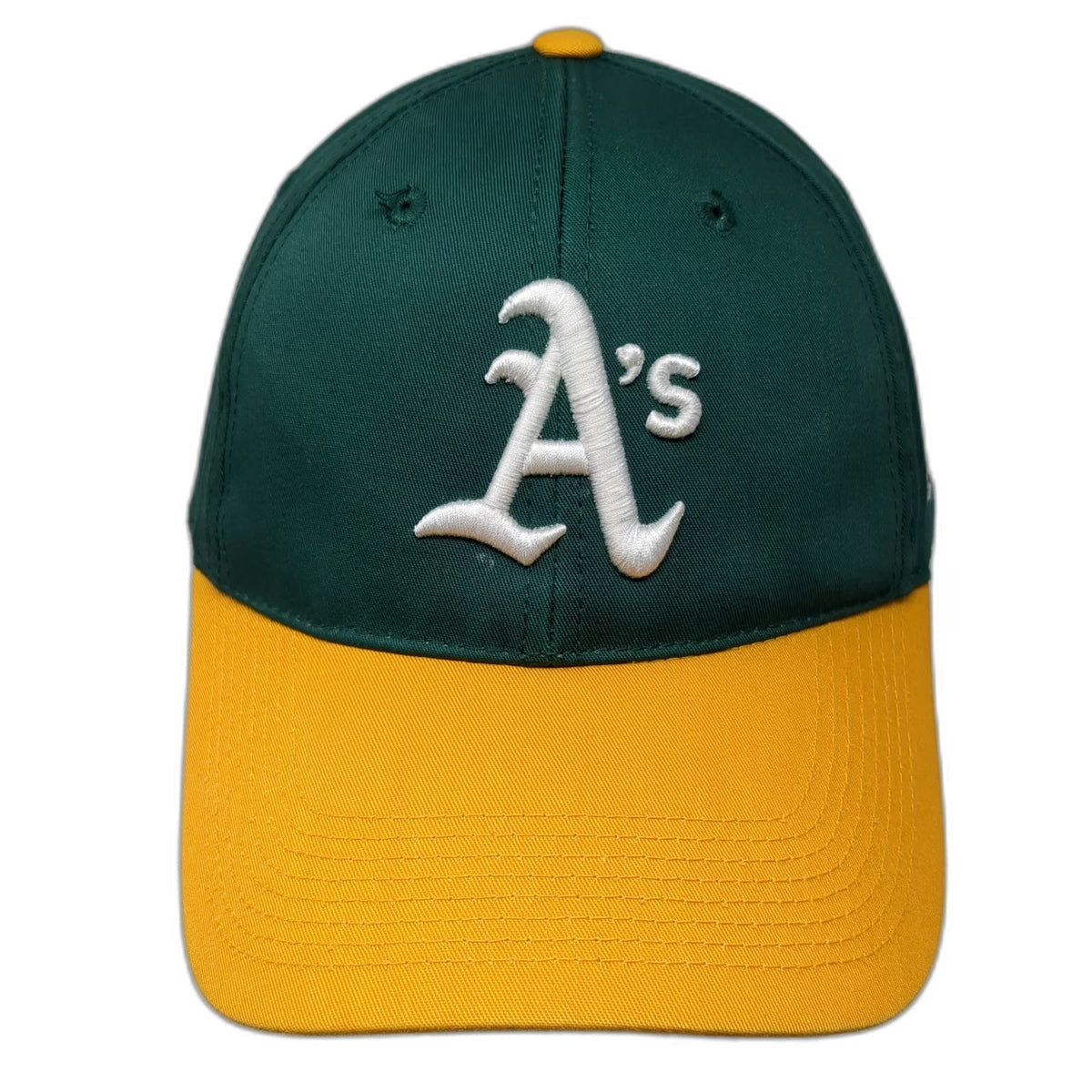 Outdoor Cap Baseball Cap Green Yellow One Size Oakland Athletics MLB Logo Hat