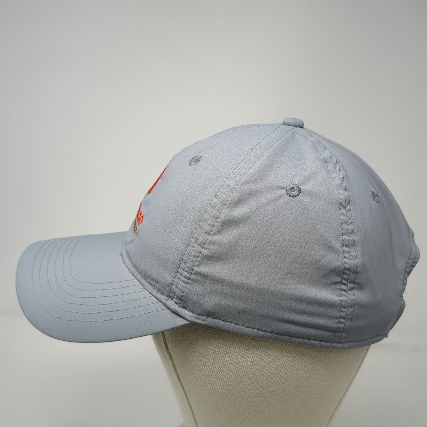 Ahead Baseball Cap Gray One Size Wells Fargo Championship Golf Performance Hat