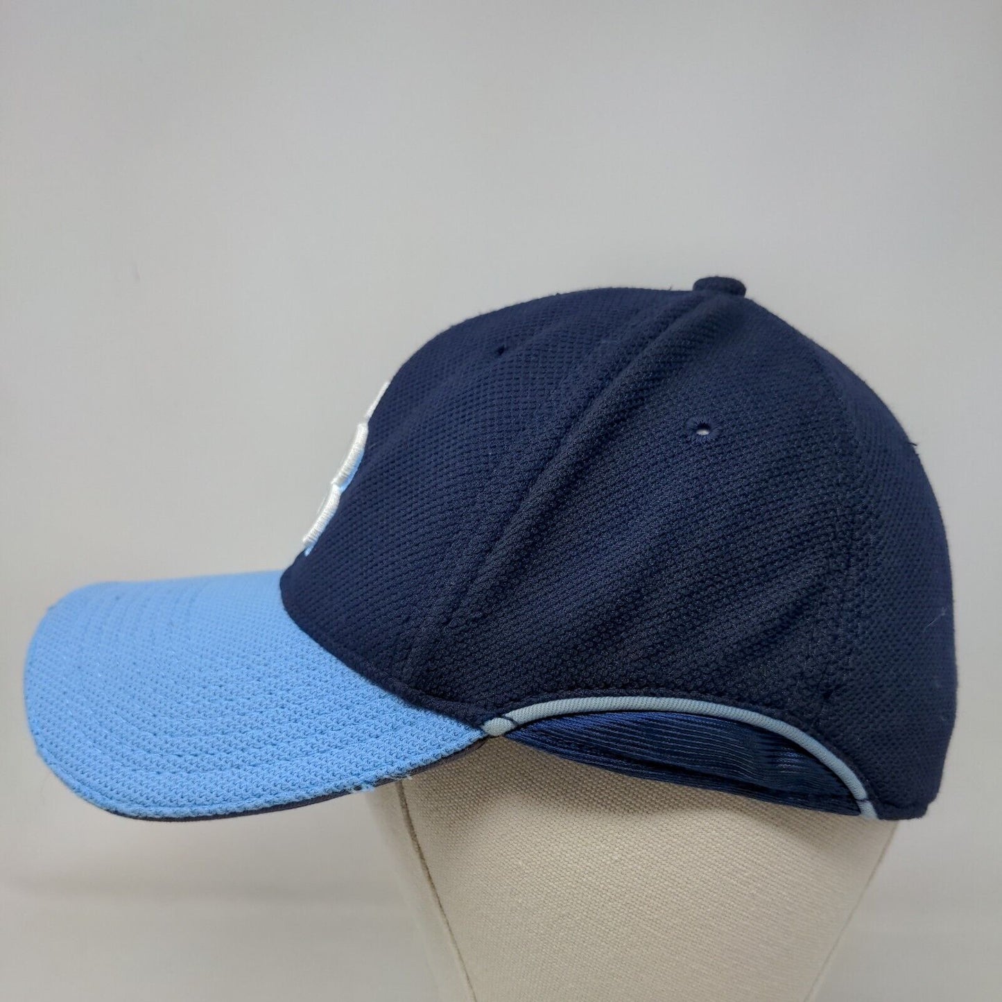 New Era Men's Fitted Hat Blue Size L/XL Embroidered Tampa Bay Rays Logo