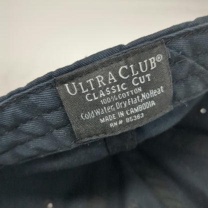 Ultra Club Baseball Cap Black One Size NH Hospitality Services Logo Cotton Hat