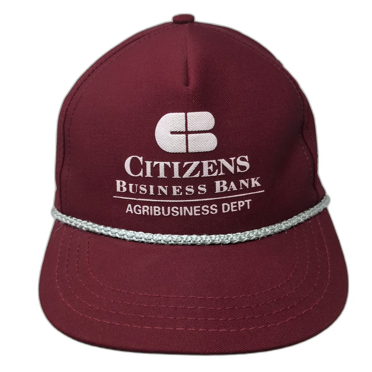 B&C Trucker Red Hat One Size Citizens Business Bank Agribusiness Dept Rope