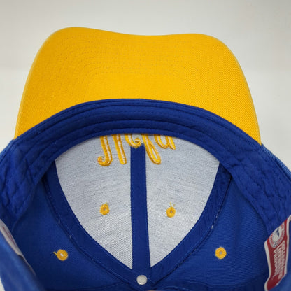 Signatures UCLA Bruins NCAA Blue Yellow One Size Strapback Cap Script Logo Hat