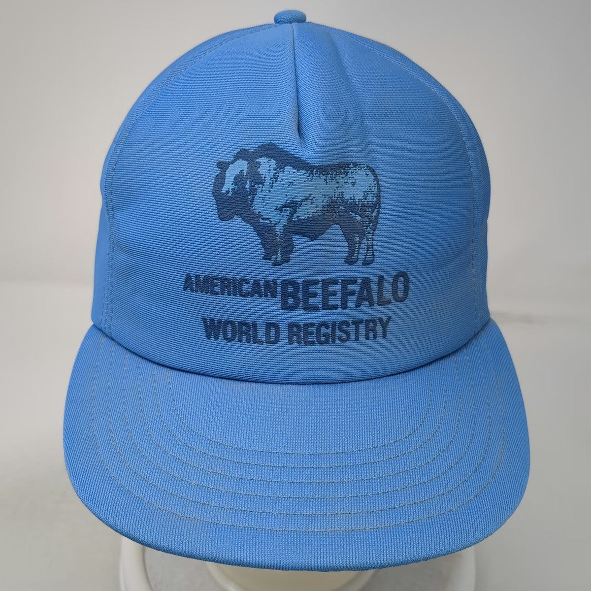 Challenger 5 Panel Blue One Size American Beefalo World Registry Snapback Hat