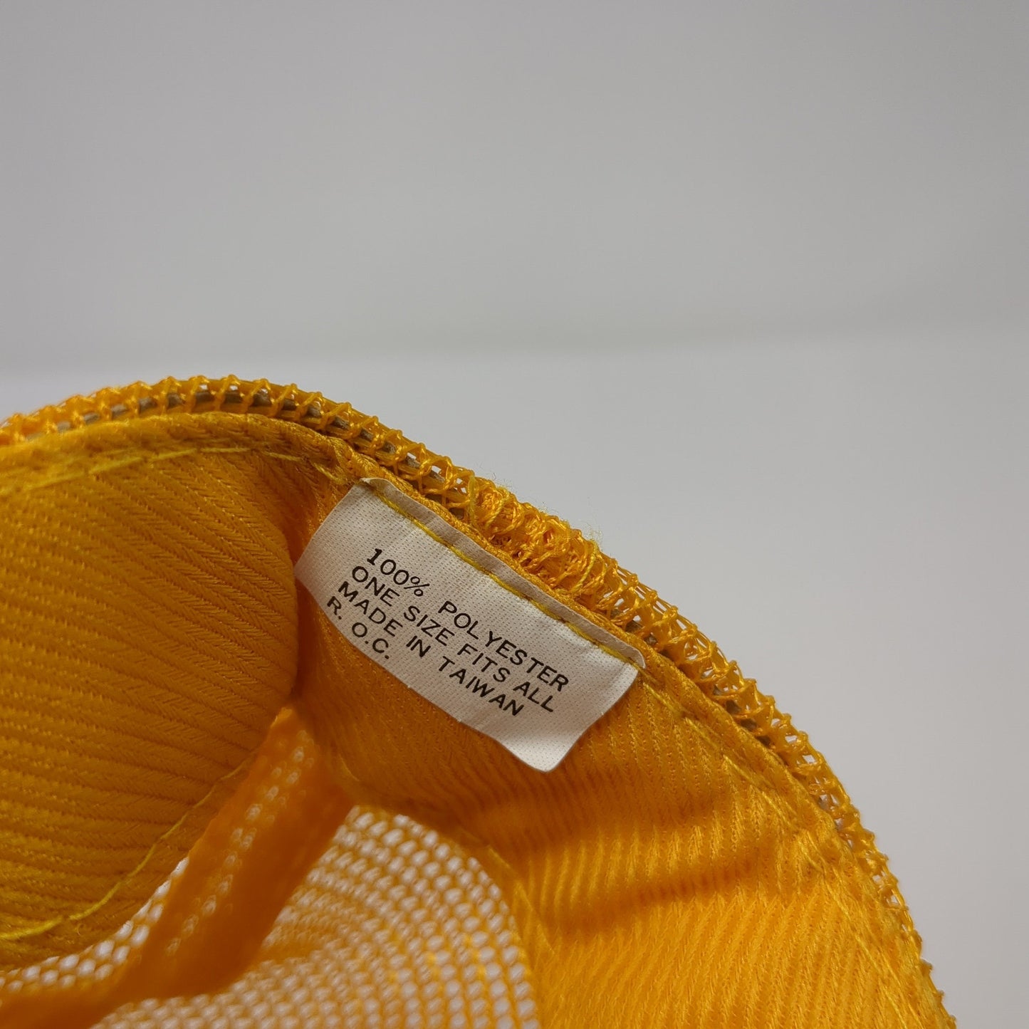 Cabela's World's Foremost Outfitter Trucker Hat Yellow OS Adjustable Mesh Back