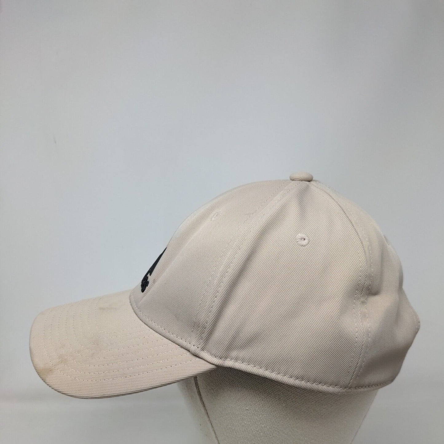 Adidas Aeroready Strapback Hat Tan One Size Adjustable Fit Embroidered Logo