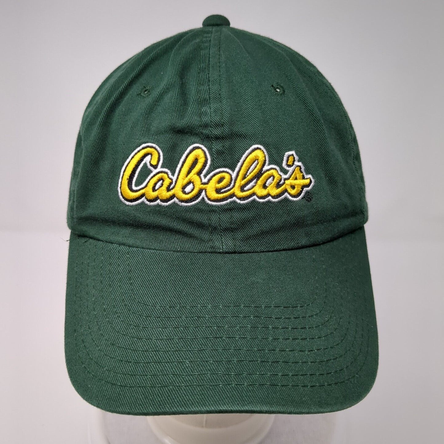 Cabela's Slideback Hat Green OSFA Adjustable World's Foremost Outfitters
