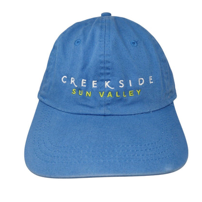 Creekside Sun Valley Slideback Hat Blue OSFA Classic Cut Ahead Vintage Cotton