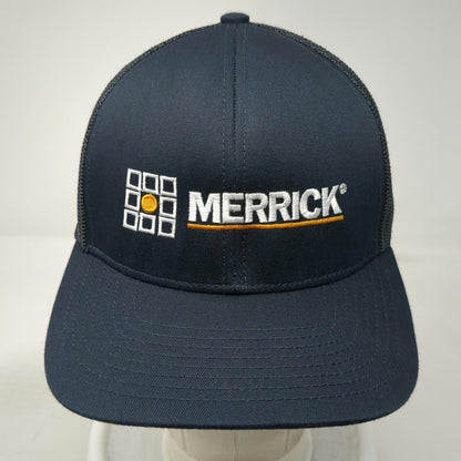 Pacific Headwear Trucker Hat Black One Size Snapback Mesh Merrick Logo Graphic