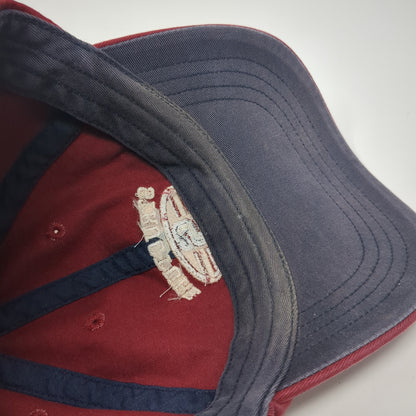 Structure Track & Field Strapback Hat Red One Size Adjustable 6 Panel