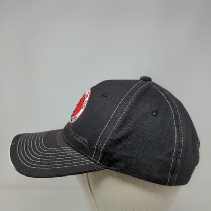 Garnett Oil Co. Strapback Hat Black OSFM Embroidered Outdoor Cap