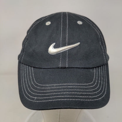 Nike Toddler Strapback Hat Black Embroidered Swoosh Logo Adjustable