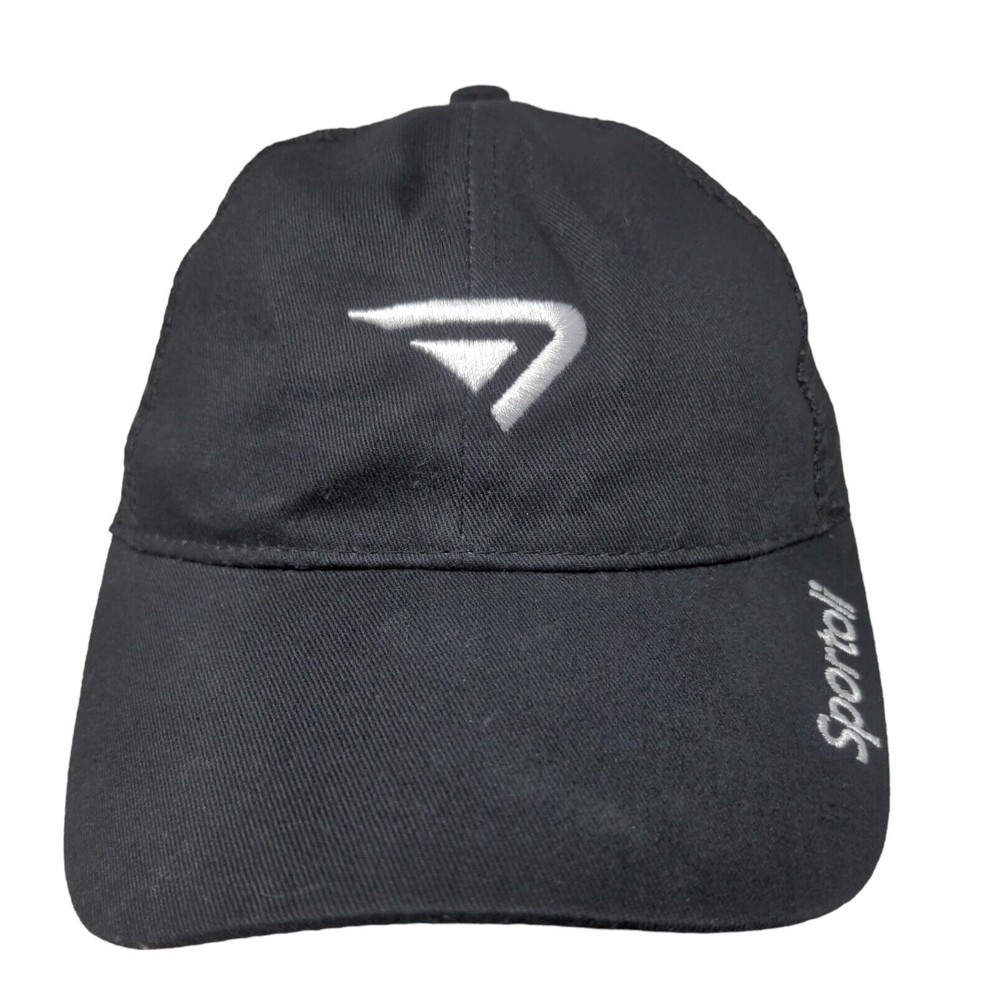 Sportoli Boy's Snapback Mesh Back Hat Black Adjustable Embroidered Logo