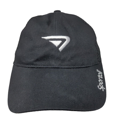 Sportoli Boy's Snapback Mesh Back Hat Black Adjustable Embroidered Logo