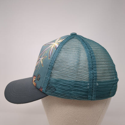 Roxy Snapback Trucker Hat Multicolor OSFA Floral Mesh Back Adjustable