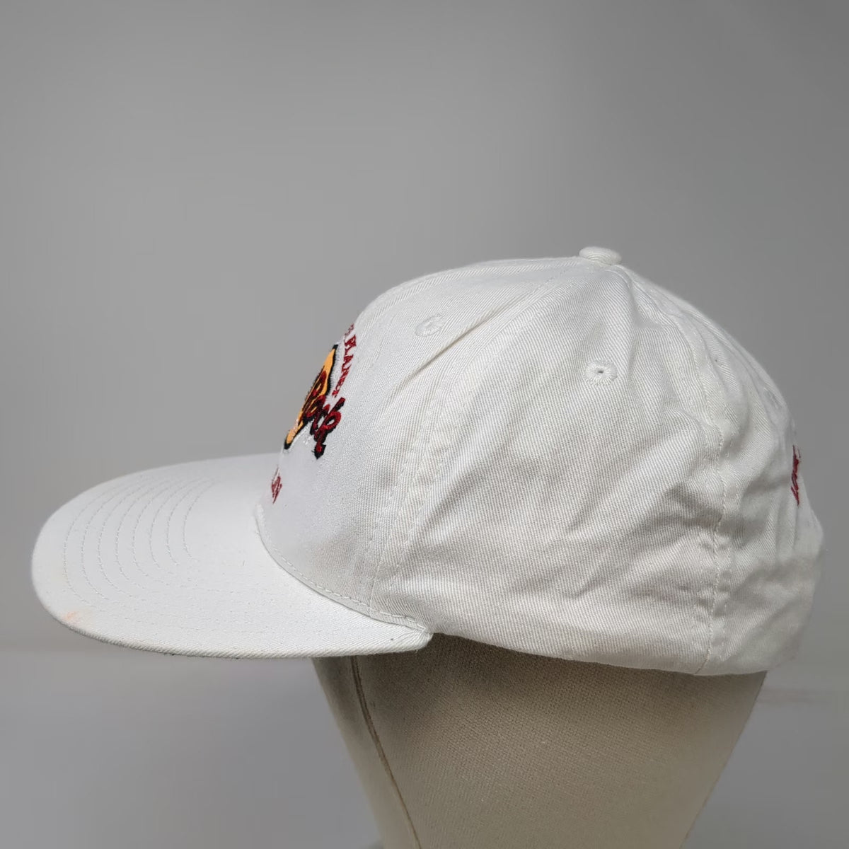 Hard Rock Cafe Berlin Save The Planet Snapback Hat White One Size Cotton Green