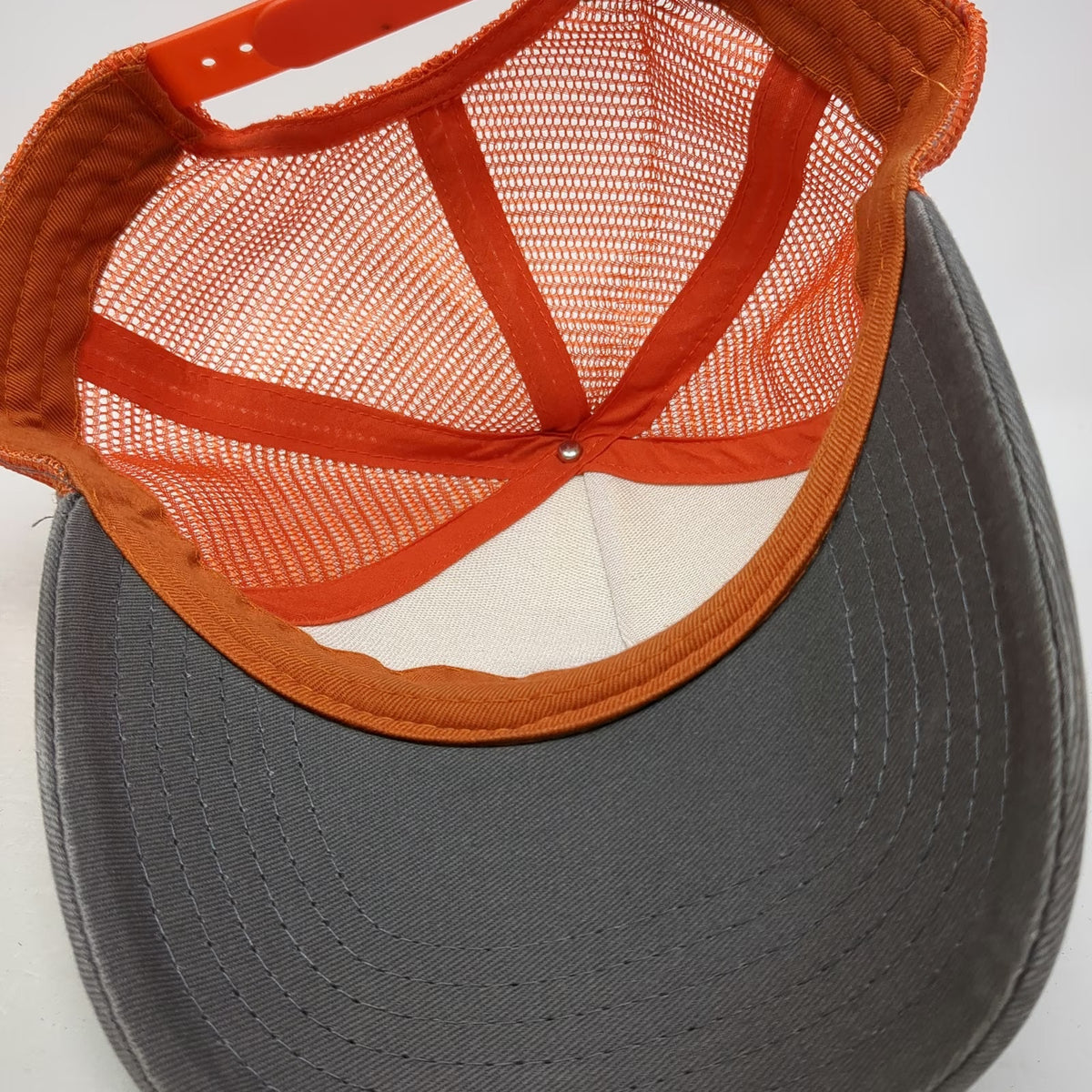 Shock Top Trucker Hat White Orange Gray One Size Mesh Snapback Belgian White