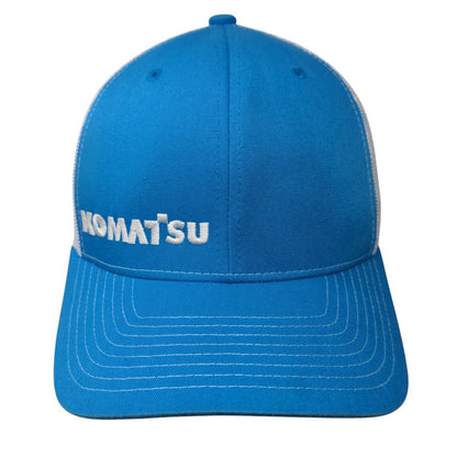 Komatsu Snapback Trucker Hat Blue OSFA Adjustable Mesh Back 6 Panel Richardson