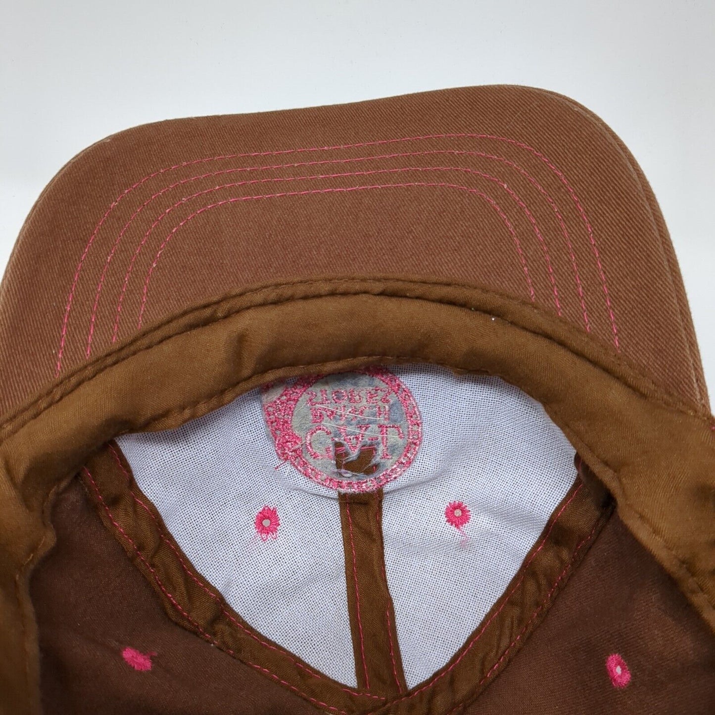 C-A-L Ranch Stores Strapback Hat Brown One Size Adjustable Embroidered Cotton