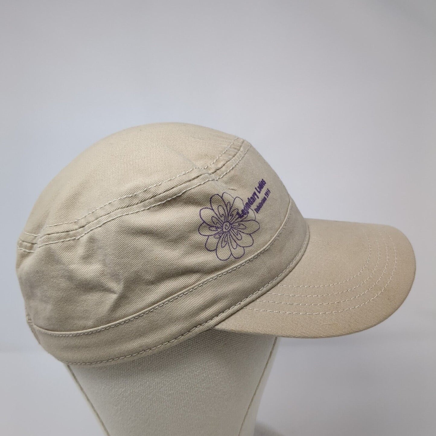 Legendary Ladies Strapback Cadet Army Cap Hat Tan OSFA Adjustable