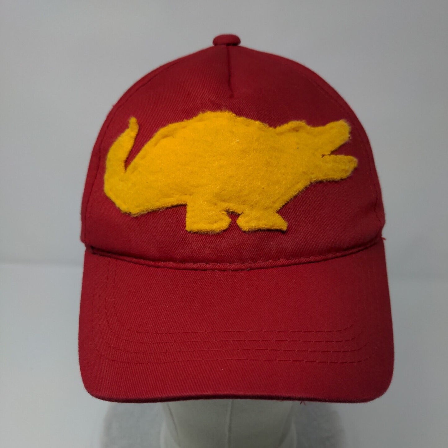 Outdoor Cap Snapback Hat Red Youth Adjustable Solid Vent Holes