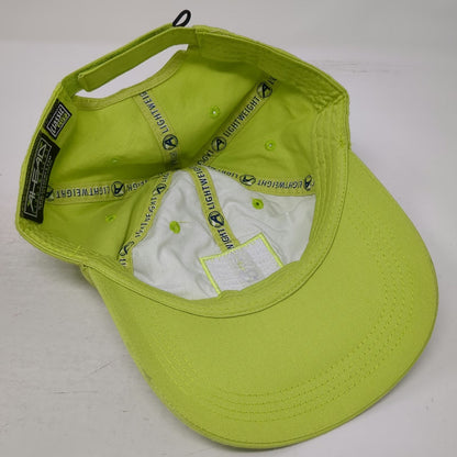 Ahead Baseball Cap Green One Size Lightweight Cotton Strapback Logo Patch Hat