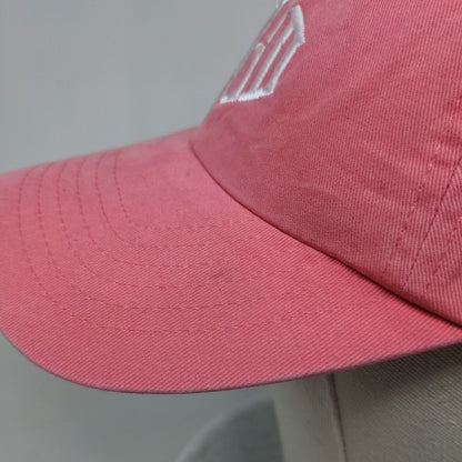 BGD Slideback Hat Pink One Size Adjustable Embroidered 6 Panel Marley Lilly
