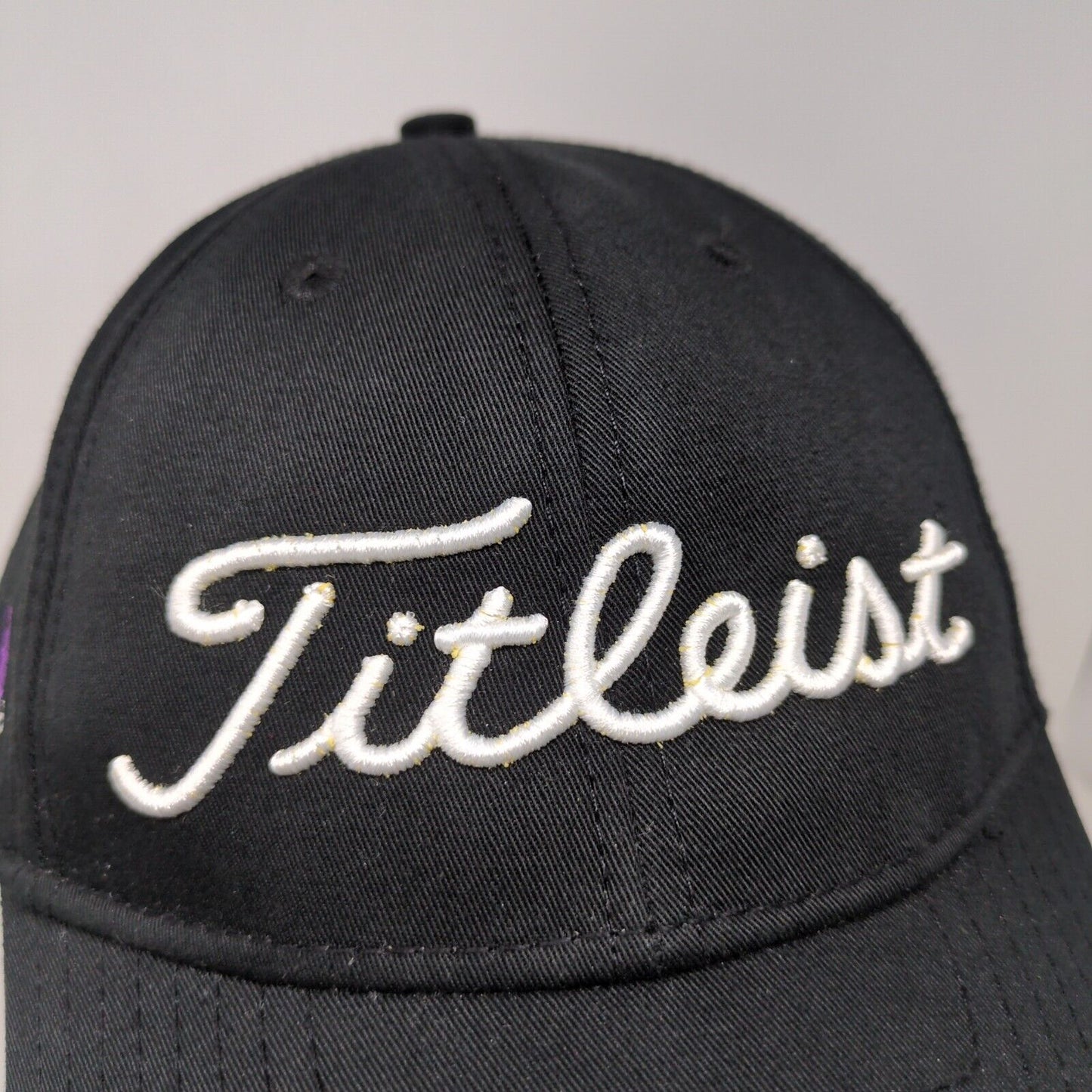 Titleist Slideback Hat Black One Size Adjustable Embroidered Glenwild