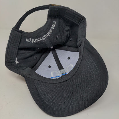 My Truck Pickup Shop Men's Slideback Hat Black Adjustable Embroidered Logo