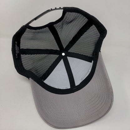 Royal Metal Products Snapback Trucker Hat Gray One Size Mesh Back Cap America