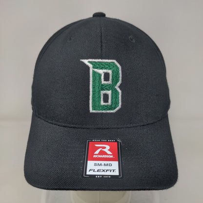 Letter B Fitted Hat Black Small-Medium Embroidered Flexfit Richardson