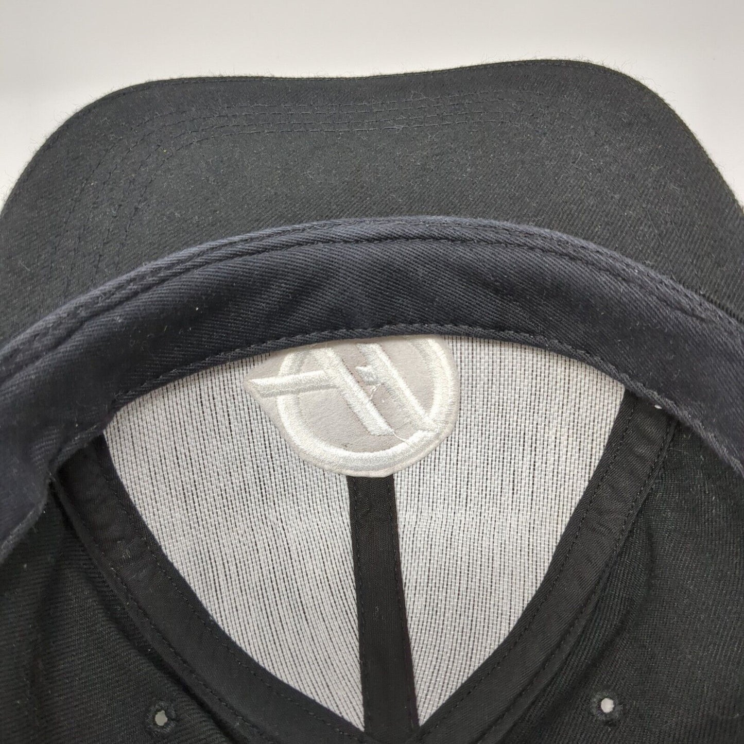 Haas Snapback Hat Black One Size Adjustable Embroidered 6 Panel Graffiti