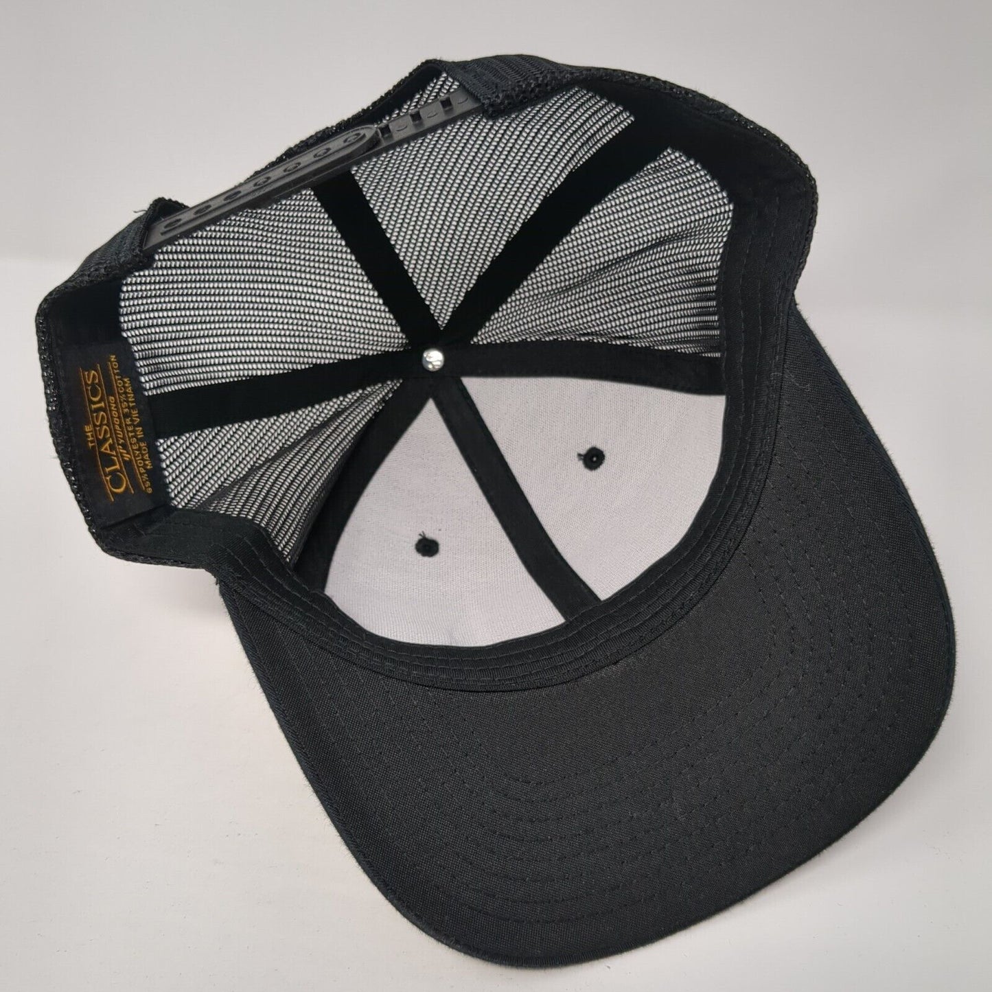 FNL HKR Patch Snapback Mesh Back Trucker Hat Black One Size Yupoong