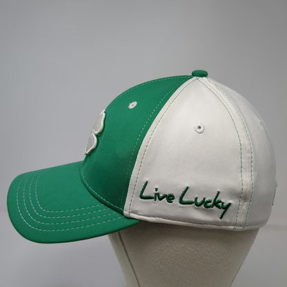 Black Clover Baseball Cap Green White M Live Lucky Clover Stretch Fit Hat