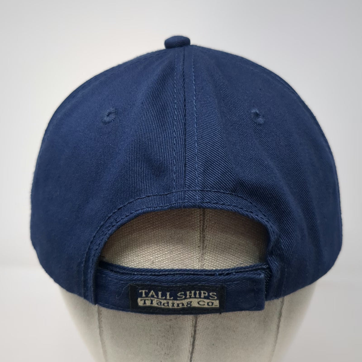 Tall Ships Trading Co. Halifax Baseball Cap Blue One Size Strapback Hat Cotton