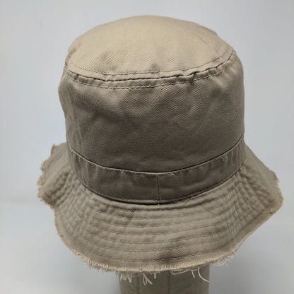 Paramount King's Island Boys Bucket Hat Tan Embroidered Sun of Beast Vintage Y2K