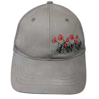 Pearl Izumi Baseball Cap Gray One Size Snapback Organic Cotton Poppy Biker Hat