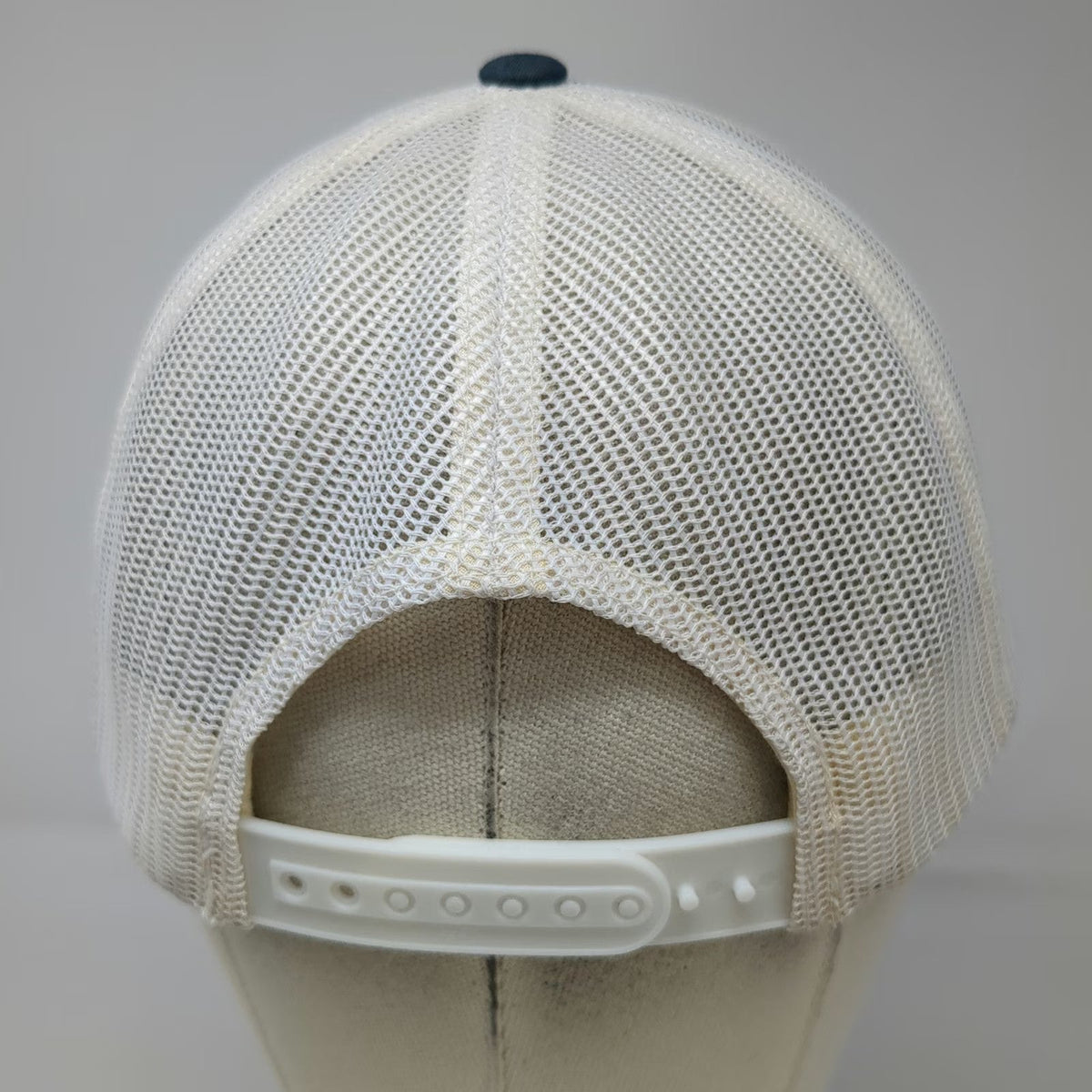 Yupoong Trucker Hat Blue White Yellow One Size Nucleus Biologics Snapback Mesh