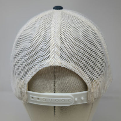 Yupoong Trucker Hat Blue White Yellow One Size Nucleus Biologics Snapback Mesh