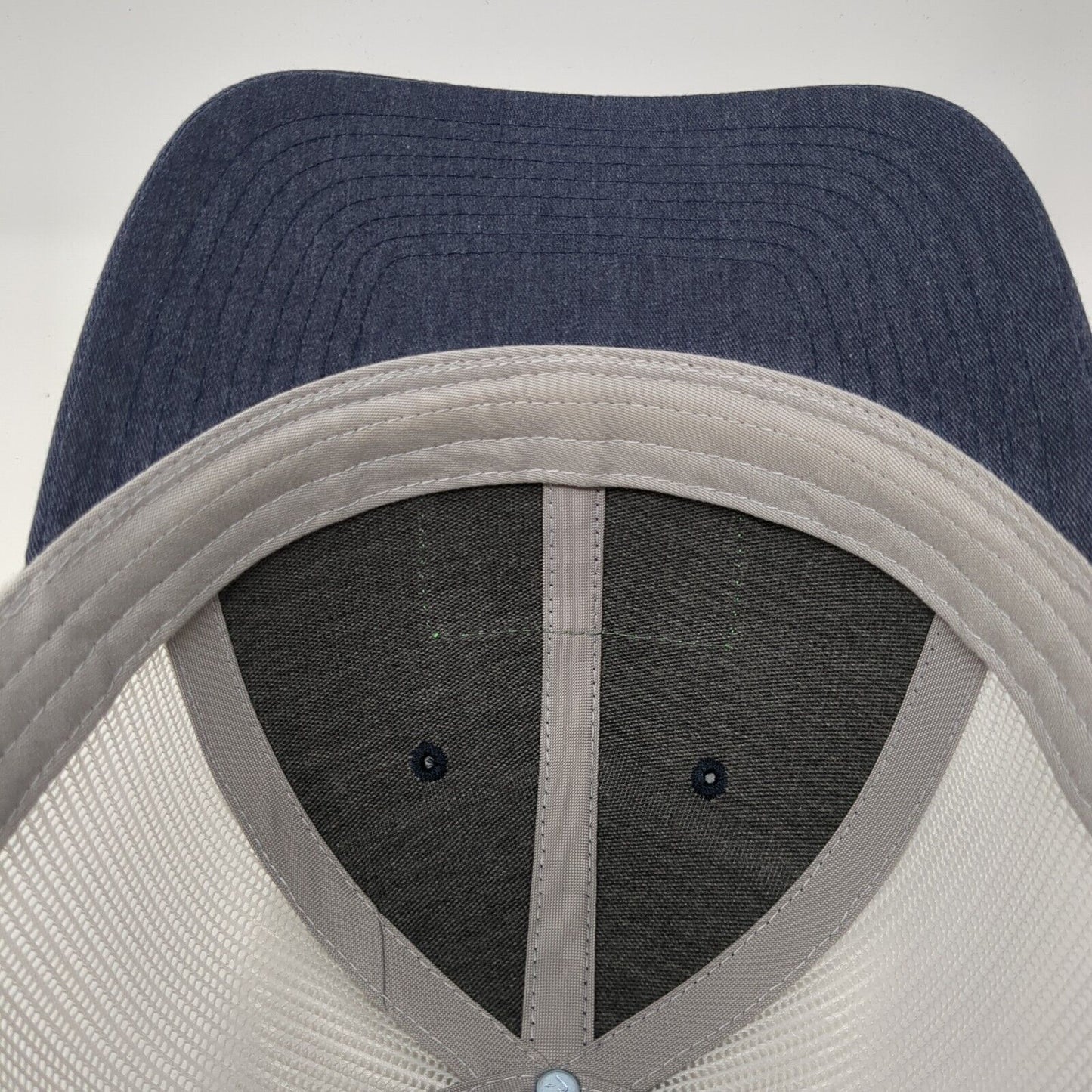 What's Next Fully Promoted Snapback Trucker Hat Blue M/L Mesh Back Richardson