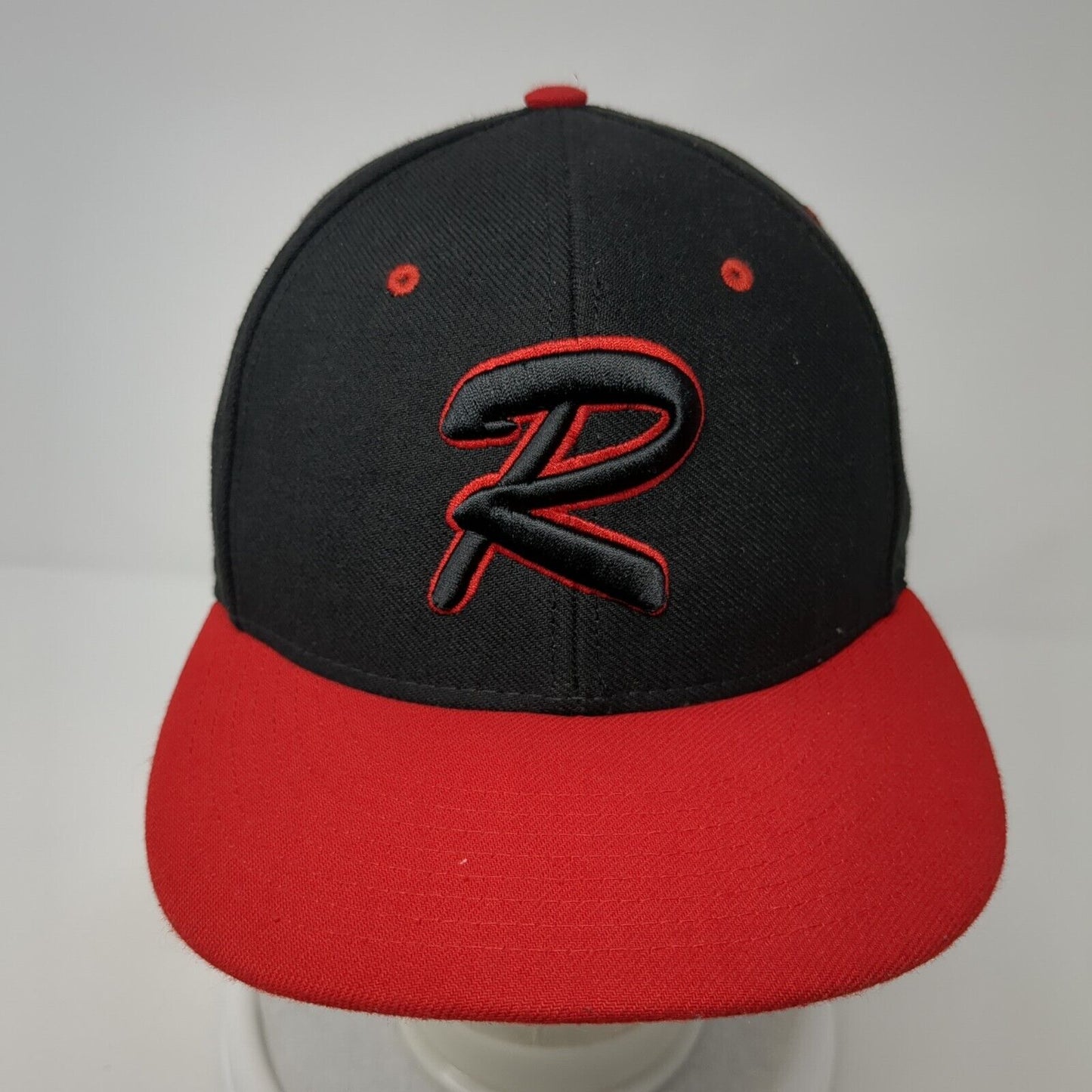 Richardson Fitted Hat Black 7 1/4 Embroidered Performance Team Series 65 Surge