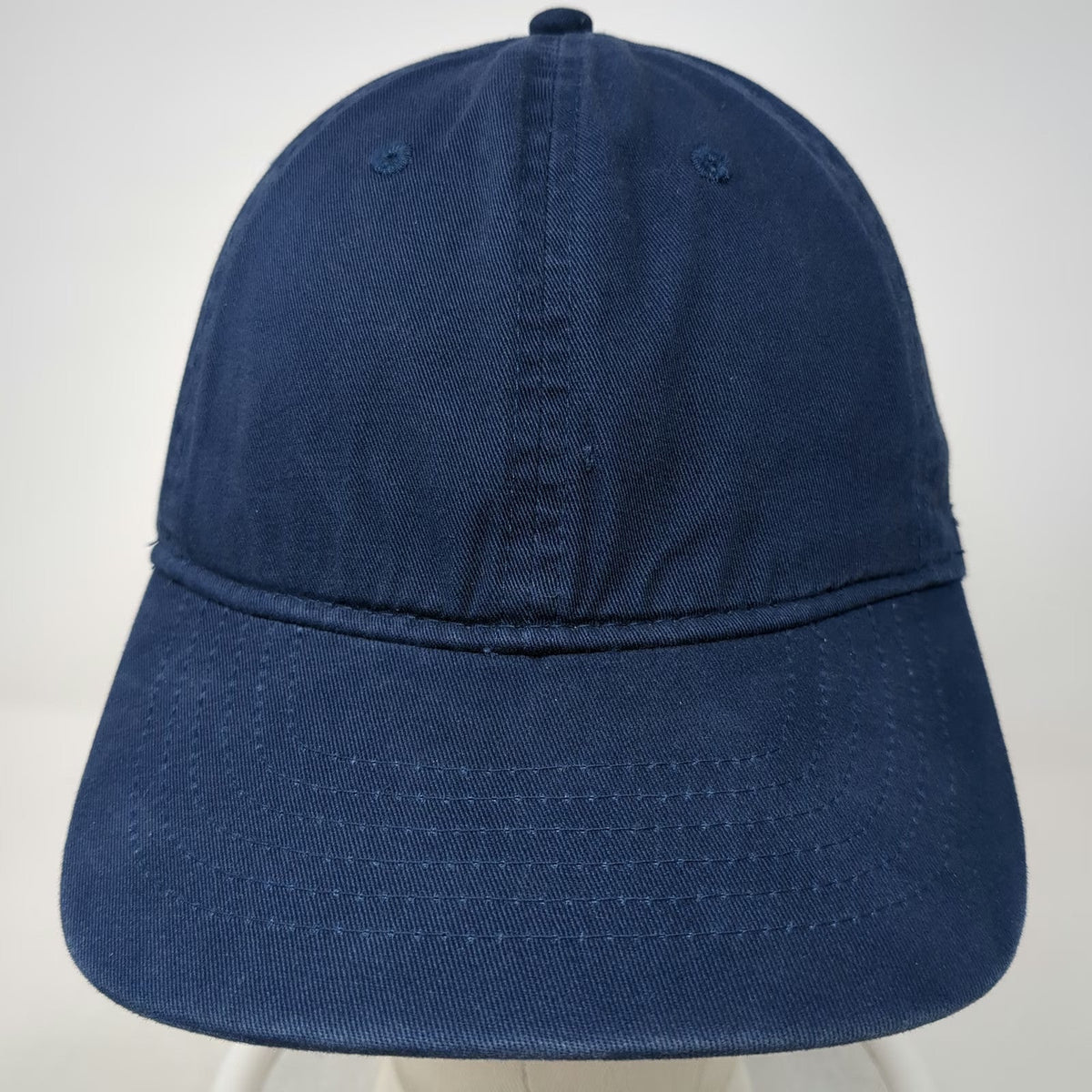George Baseball Cap Blue One Size Adjustable Slideback Cotton Solid Plain hat