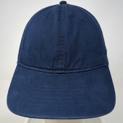 George Baseball Cap Blue One Size Adjustable Slideback Cotton Solid Plain hat
