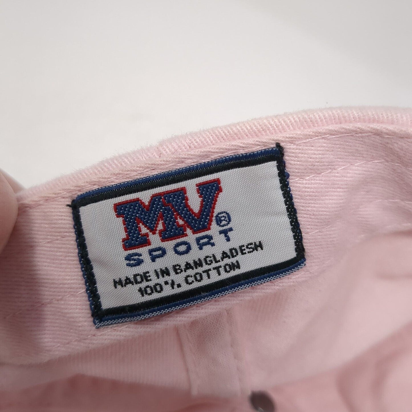 MV Martha's Vineyard Slideback Hat Pink OS Adjustable Embroidered MV Sport