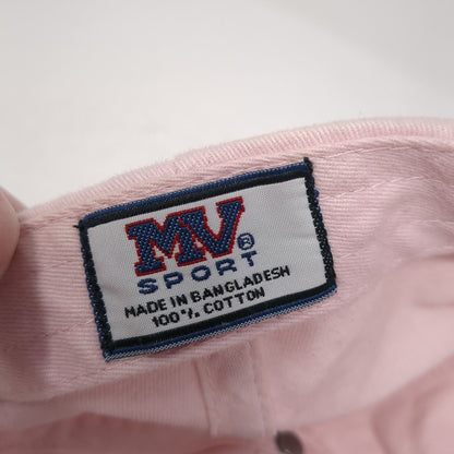 MV Martha's Vineyard Slideback Hat Pink OS Adjustable Embroidered MV Sport