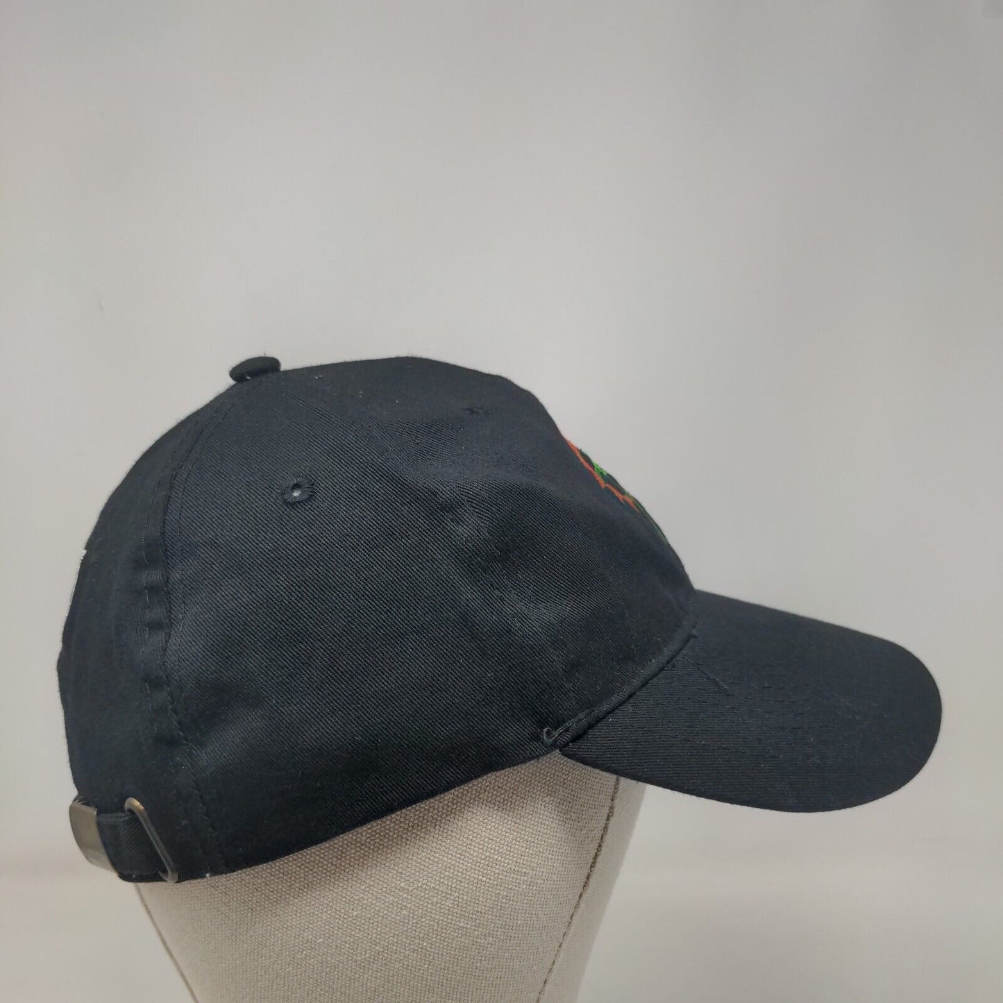 Palm Tree Ruud Slideback Hat Black One Size Embroidered Adjustable 6 Panel