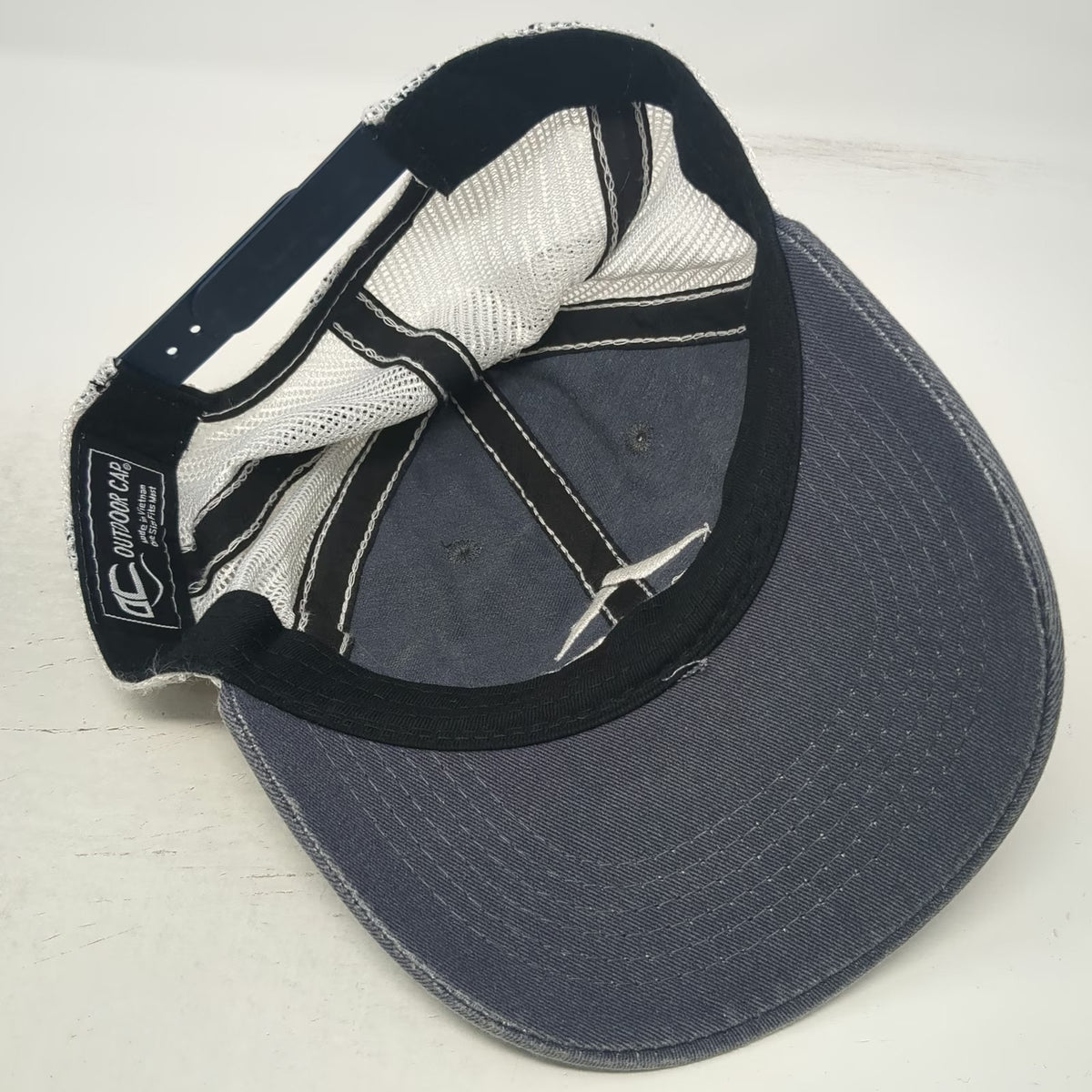 Outdoor Cap Sportsmen's Alliance Trucker Hat Blue White One Size Mesh Snapback