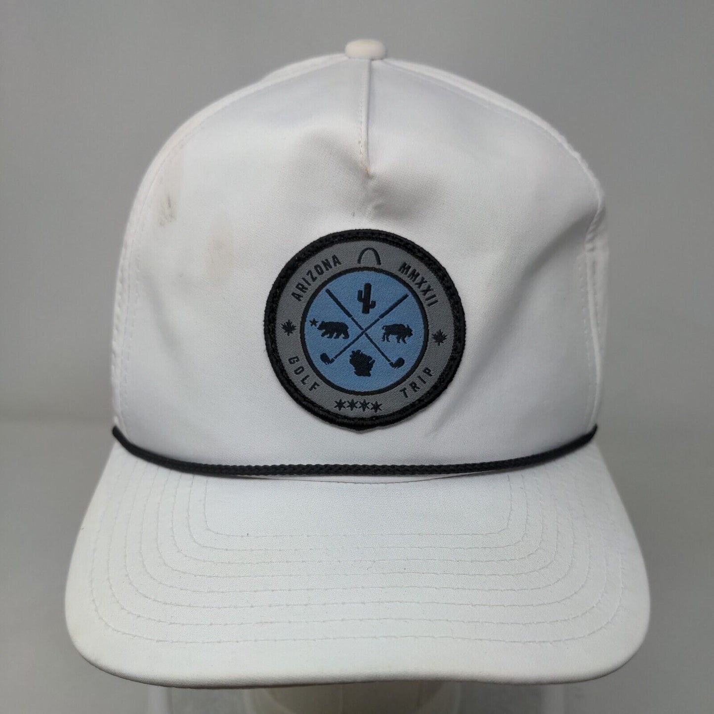 Imperial Arizona Golf Trip MMXXII Patch Snapback Rope Hat White OSFA